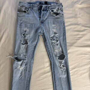 & DENIM Men's Ripped Jeans